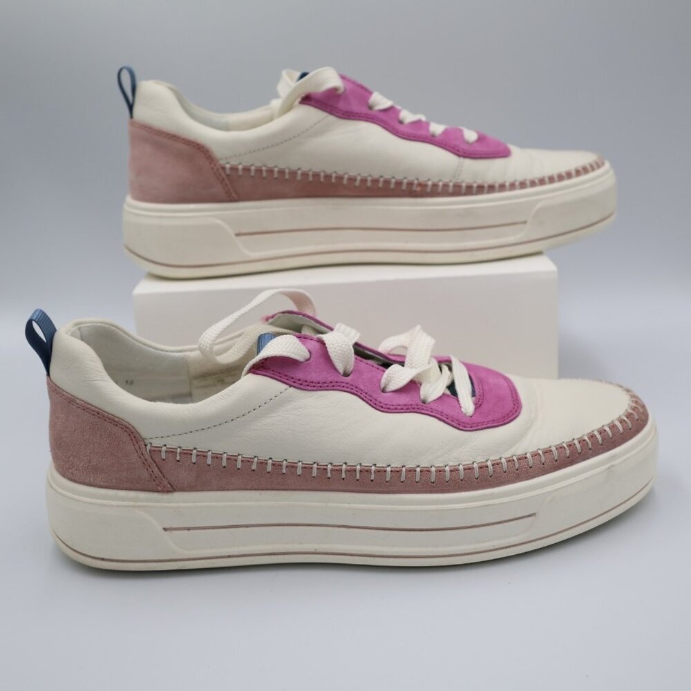 ara Corsica Men's‎ Sneaker Cream/Piggy Pink 7.5 Leather